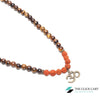 TCC™ Natural Rudraksha & Tiger Eye Om Buddha Pendant